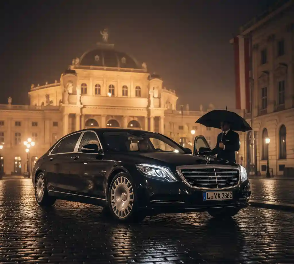 Mercedes-Maybach on the Vienna Ringstrasse