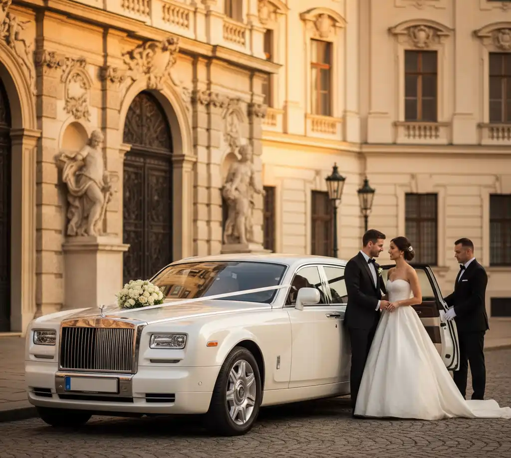 Wedding limousine Vienna — Rolls-Royce & Maybach bridal car service